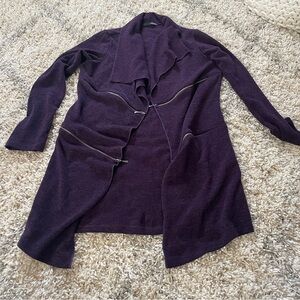 Ariella Purple Women's Cardigan Sweater